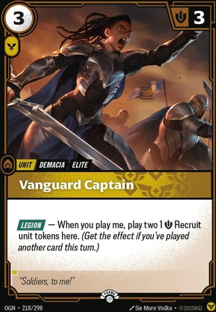 Vanguard-Captain - OGN-218-p - Promotional Cards - Riftbound card